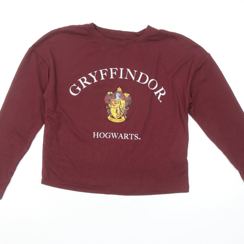 Harry Potter Gryffindor Burgundy Long Sleeve Women's XS Nightshirt