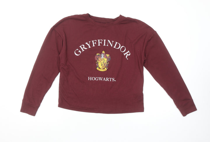 Harry Potter Gryffindor Burgundy Long Sleeve Women's XS Nightshirt