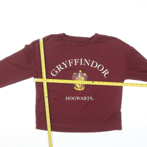 Harry Potter Gryffindor Burgundy Long Sleeve Women's XS Nightshirt