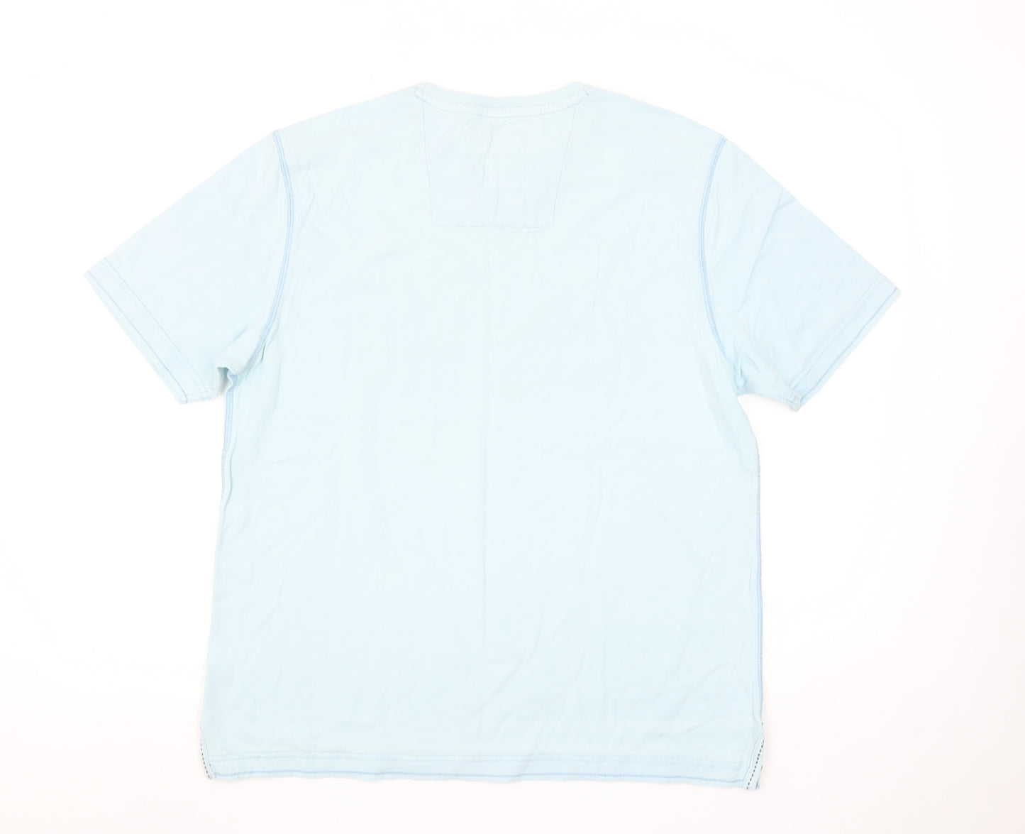 Boston Crew Men’s Blue Nautical Graphic Cotton T-Shirt Medium