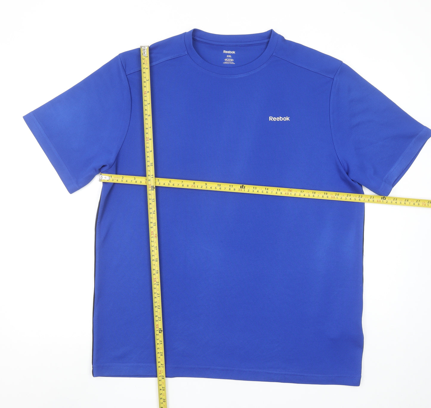 Reebok Men's Blue 2XL Athletic Performance Moisture Wicking T-Shirt
