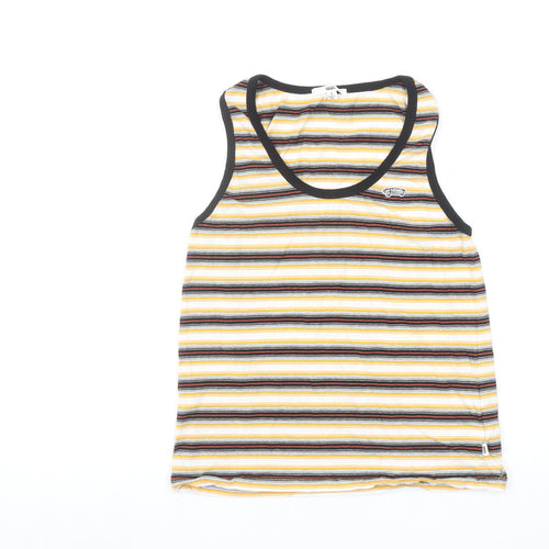 Vans Womens Multicoloured Striped Tank Top Size S Cotton Jersey