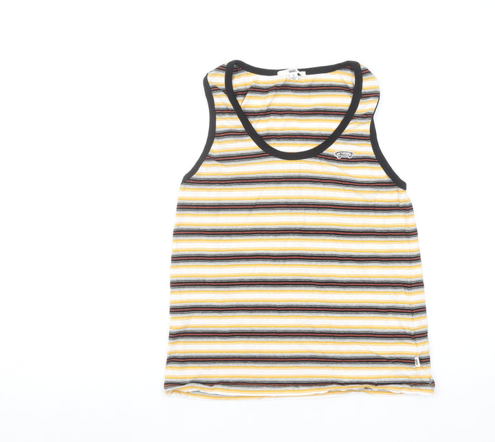 Vans Womens Multicoloured Striped Tank Top Size S Cotton Jersey