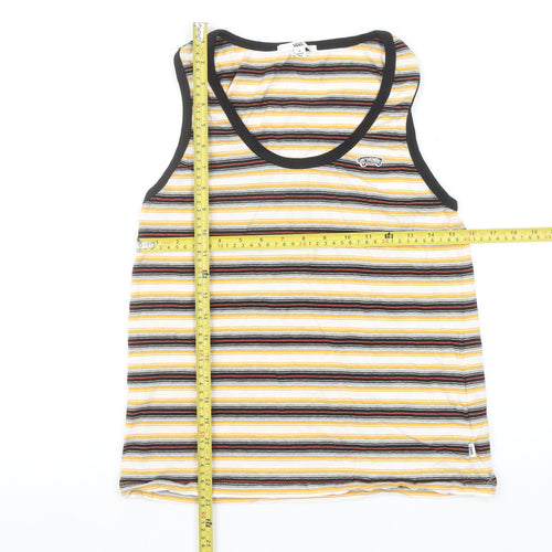 Vans Womens Multicoloured Striped Tank Top Size S Cotton Jersey