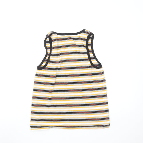 Vans Womens Multicoloured Striped Tank Top Size S Cotton Jersey