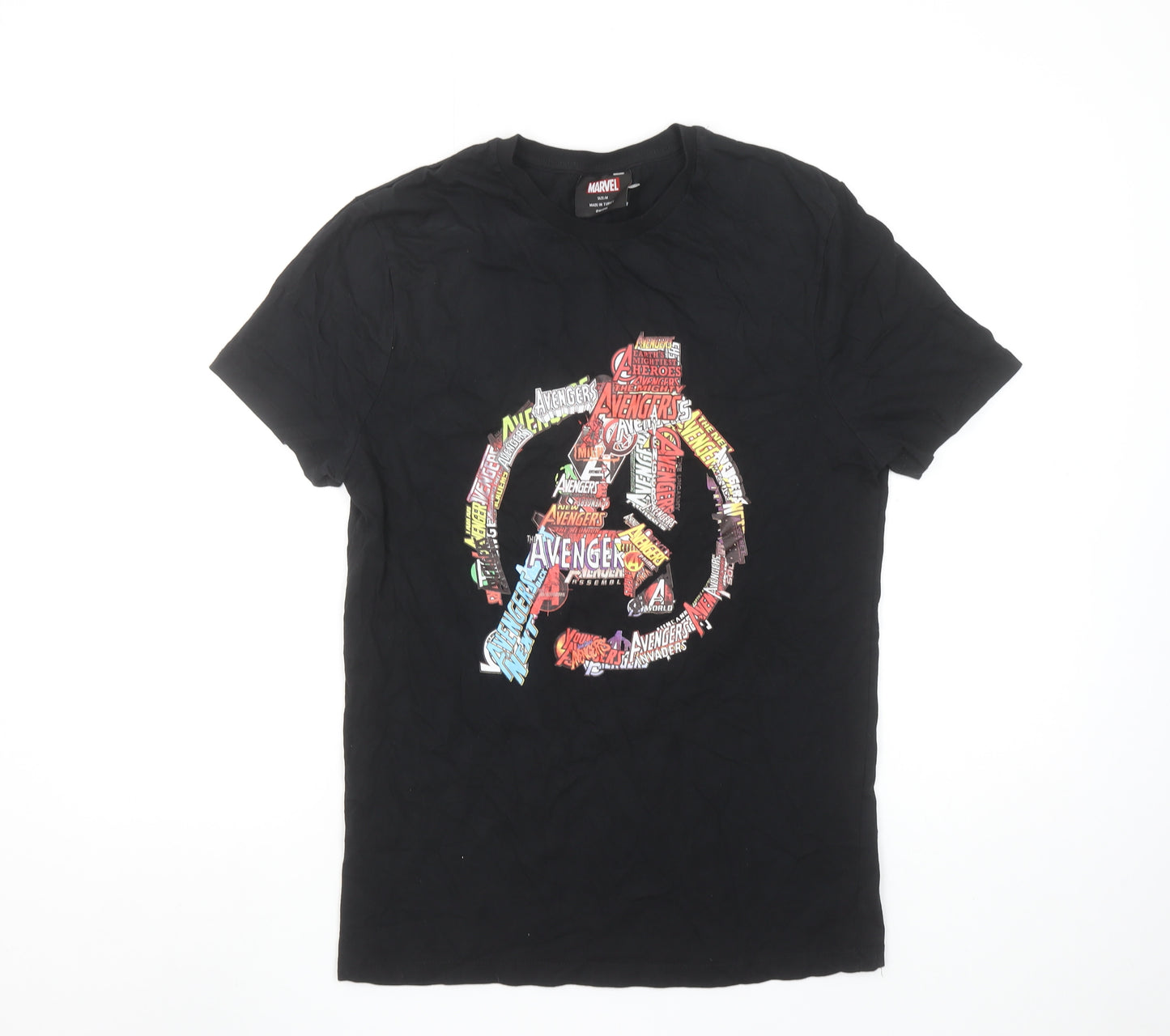 Marvel Avengers Black Men's M Short Sleeve Graphic T-Shirt