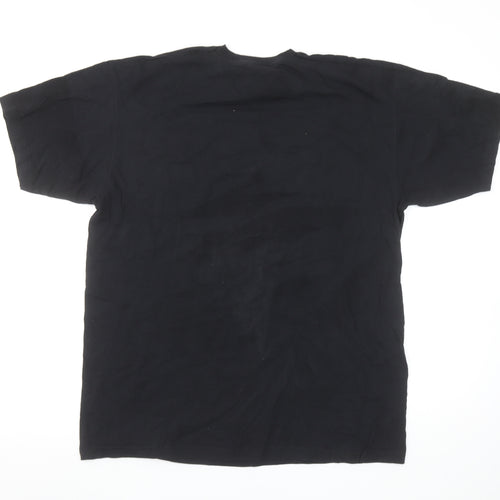 Marvel Men’s Black Groot Graphic Print Cotton T-Shirt Size L