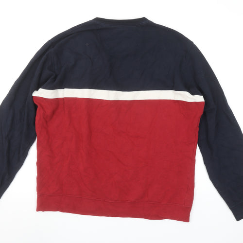 UNIQLO Men’s Multicoloured Medium Crew Neck Pullover Sweatshirt
