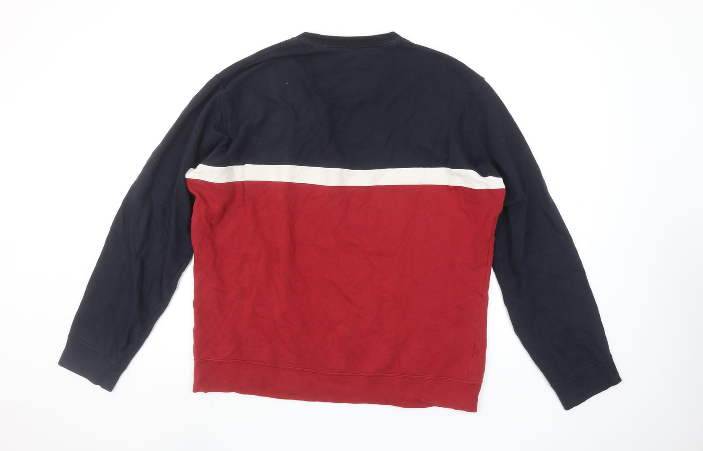 UNIQLO Men’s Multicoloured Medium Crew Neck Pullover Sweatshirt