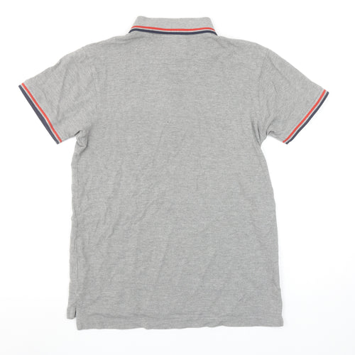 Ellesse Men's Grey Short Sleeve Cotton Polo Shirt Size S