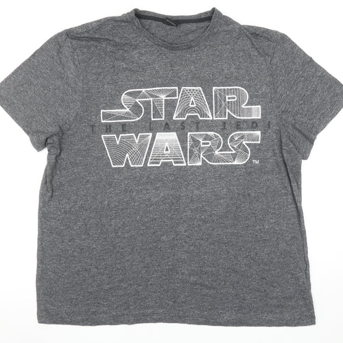 Star Wars Men’s Grey 2XL Graphic Movie T-Shirt
