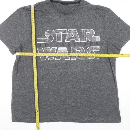 Star Wars Men’s Grey 2XL Graphic Movie T-Shirt