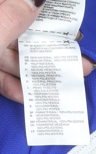 Adidas Men's Blue Climalite Short Sleeve Jersey T-Shirt M