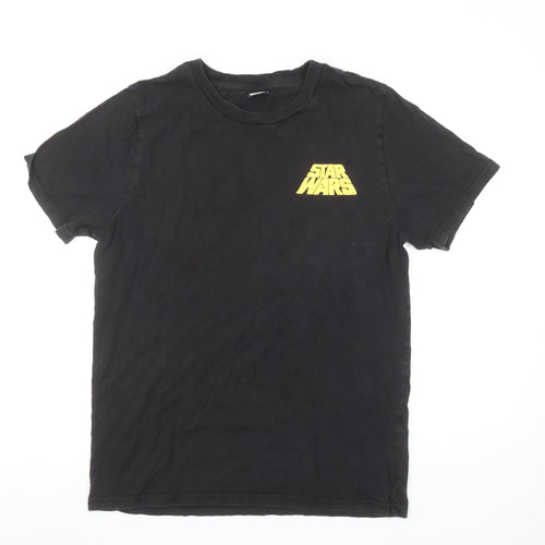 Star Wars Black Cotton Women's Medium Crew Neck Graphic T-Shirt