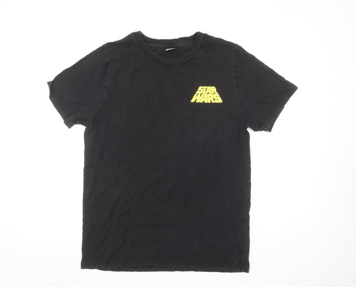 Star Wars Black Cotton Women's Medium Crew Neck Graphic T-Shirt