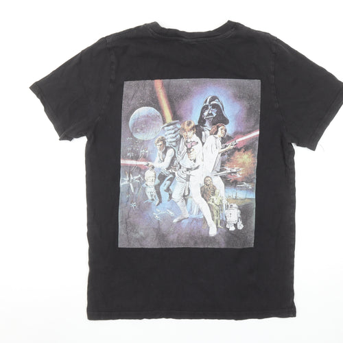 Star Wars Black Cotton Women's Medium Crew Neck Graphic T-Shirt