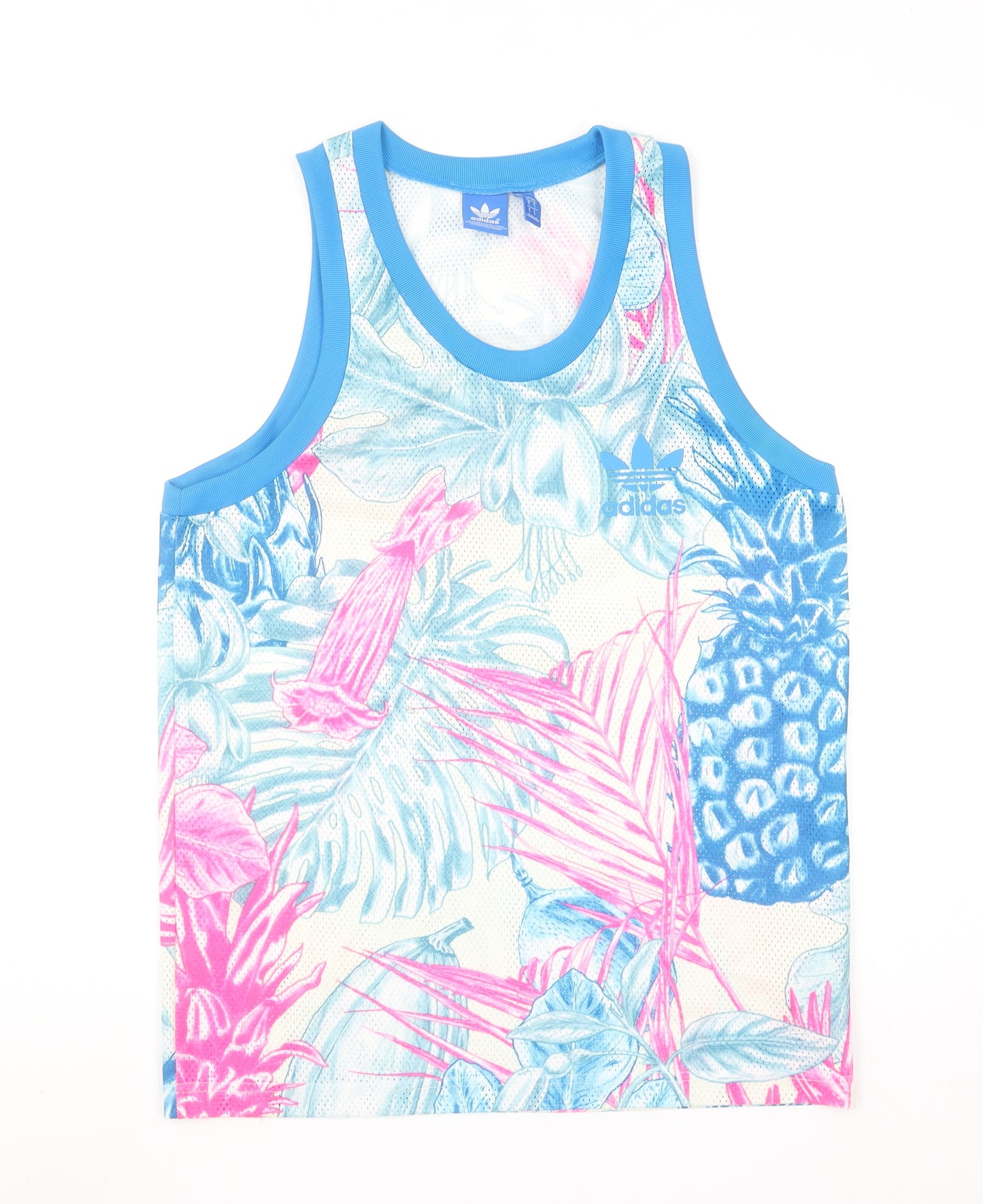 Adidas Men's Multicoloured Tropical Tank Top Size S Polyester Jersey
