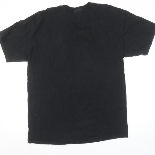 Old Time Hockey Men's Black Large Graphic Sports T-Shirt