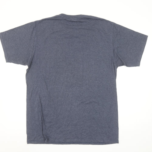 Port & Company Men's Blue 'Eat Sleep Rugby Repeat' Graphic T-Shirt L