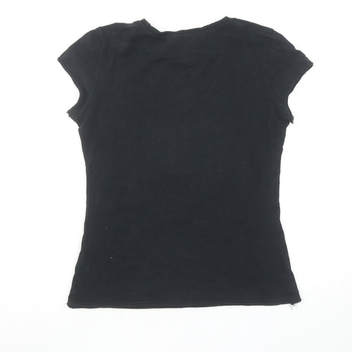 Pineapple Girls Black Love Dance Graphic Short Sleeve T-Shirt L