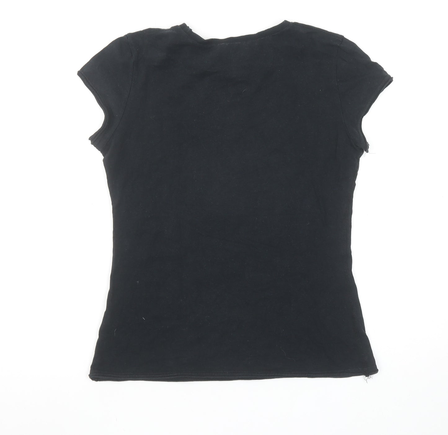 Pineapple Girls Black Love Dance Graphic Short Sleeve T-Shirt L