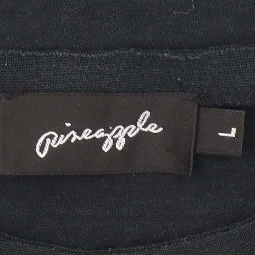 Pineapple Girls Black Love Dance Graphic Short Sleeve T-Shirt L