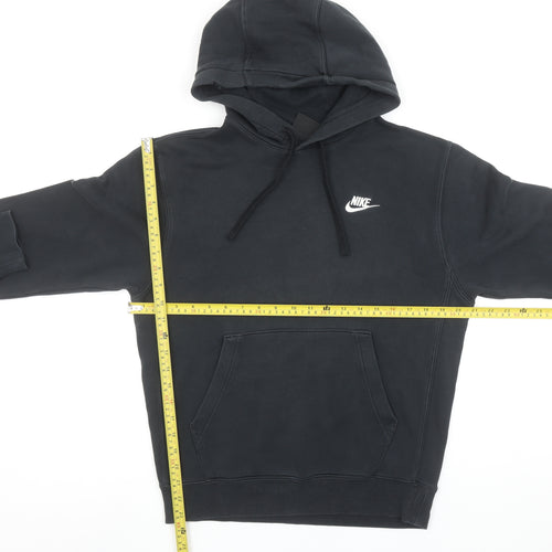 Nike Women's Black XS Pullover Hoodie Cotton Blend Kangaroo Pocket