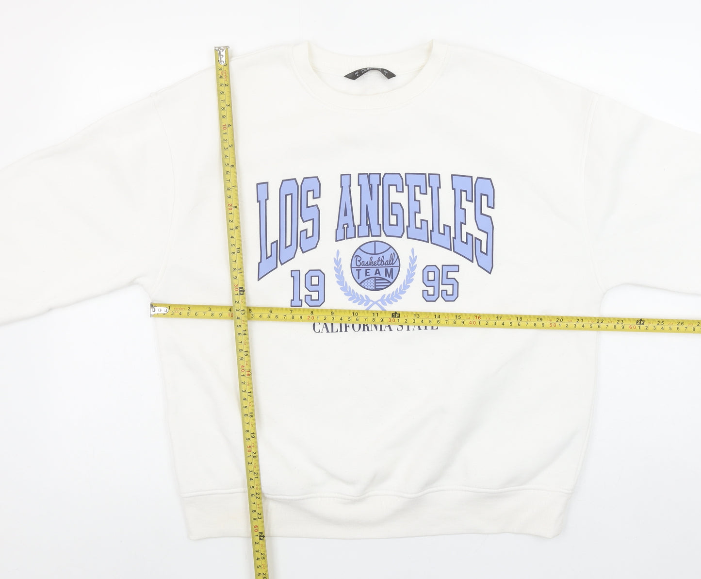 Dunnes Womens Ivory Los Angeles 1995 Crew Neck Sweatshirt M