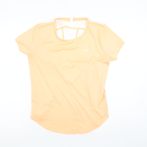 Under Armour Women's Yellow HeatGear Loose Fit T-Shirt Size S
