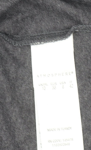 Disney Womens Grey Mickey Mouse Graphic T-Shirt Size 10