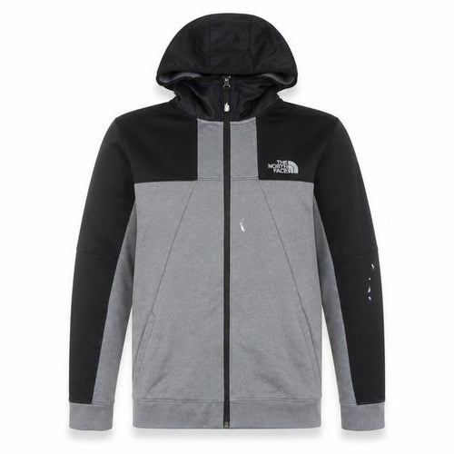 The North Face Boys Grey XL Full Zip Hoodie Outdoor Fleece Jacket