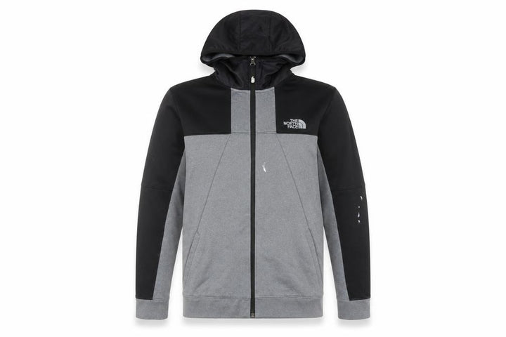 The North Face Boys Grey XL Full Zip Hoodie Outdoor Fleece Jacket