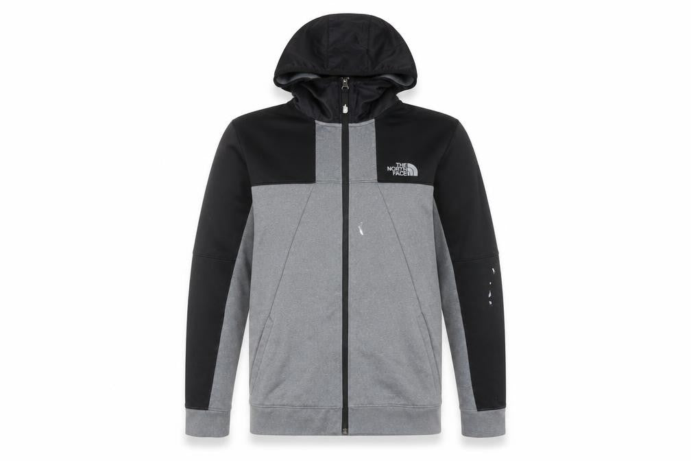 The North Face Boys Grey XL Full Zip Hoodie Outdoor Fleece Jacket