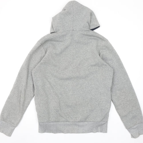 Lucky Life Boys Grey Pullover Hoodie L Walking Towards California Print