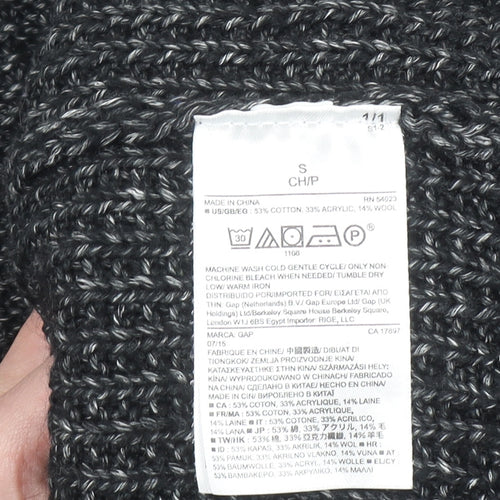 GAP Men's Grey Chunky Knit Crew Neck Pullover Jumper Size S