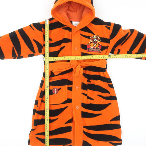 Ladybird Girls Orange Tigger Hooded Fleece Robe 3 Years Disney Winnie the Pooh