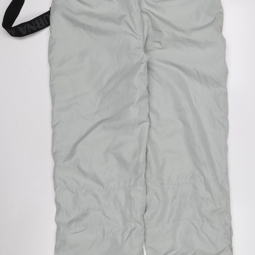 Anapurna Men Grey Insulated Snow Pants Size M Water Resistant Trousers