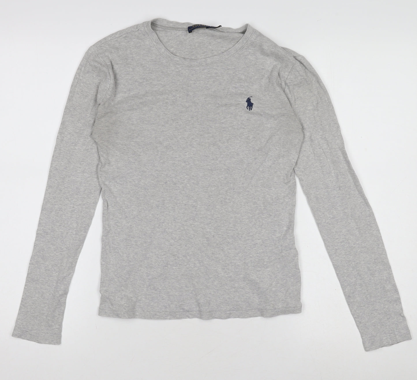 Ralph Lauren Boys Grey Long Sleeve Crew Neck T-Shirt Size S