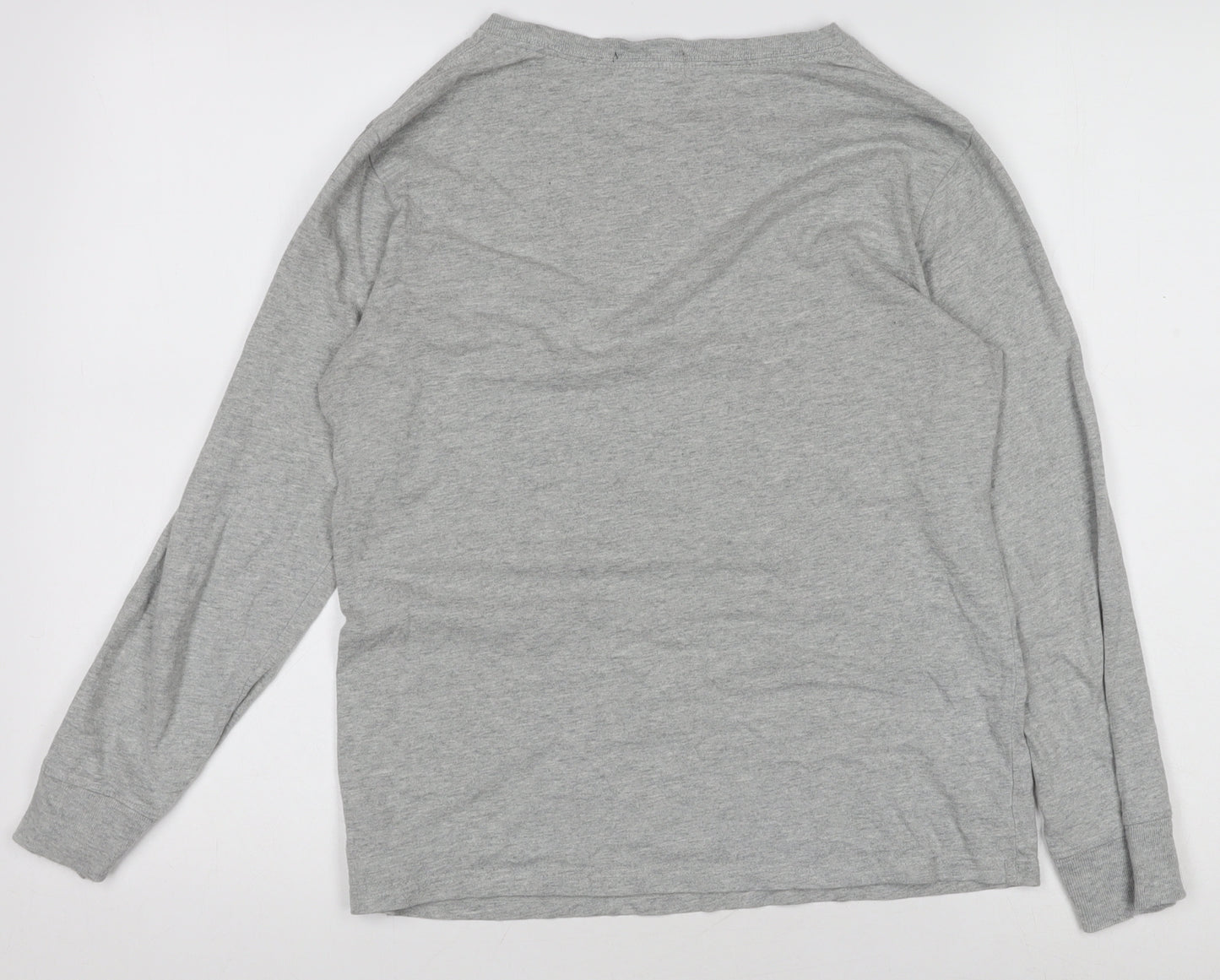 Polo Ralph Lauren Boys Grey Long Sleeve T-Shirt M (10-12) Classic Cotton