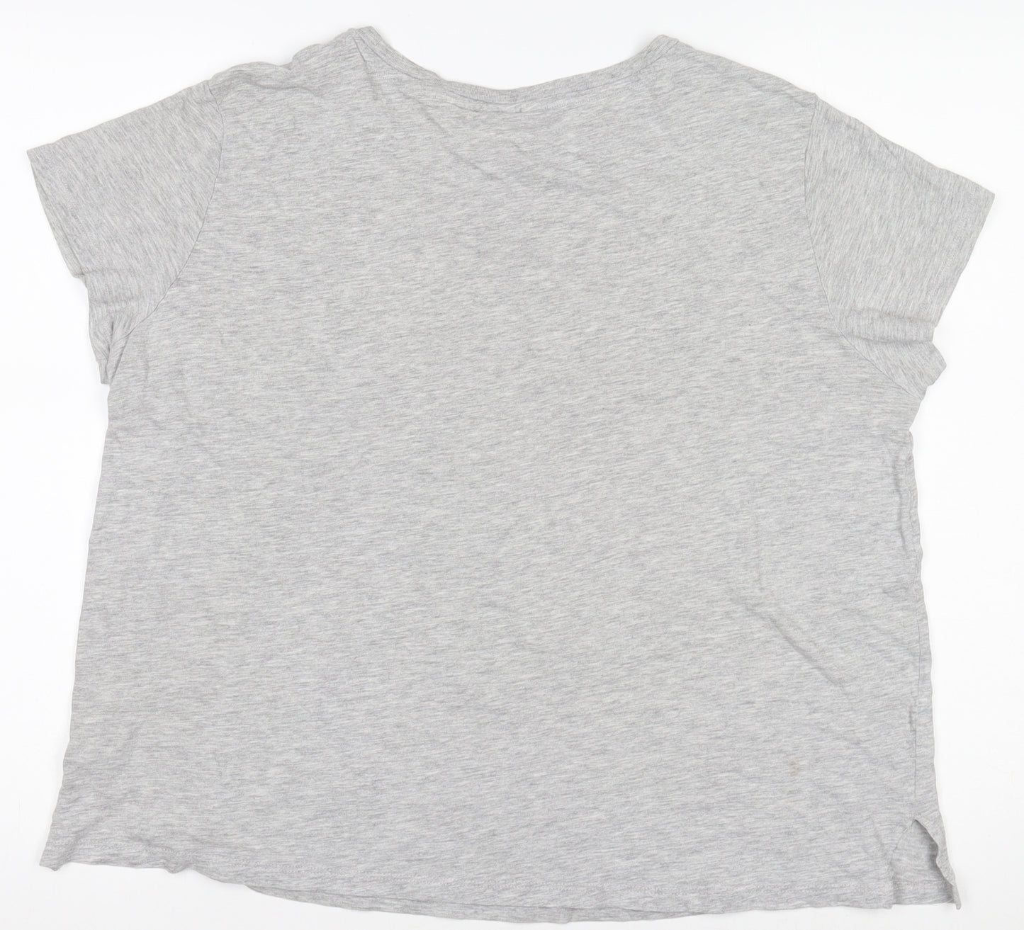 H&M Women’s Grey Rolling Tongue Print T-Shirt Size 12