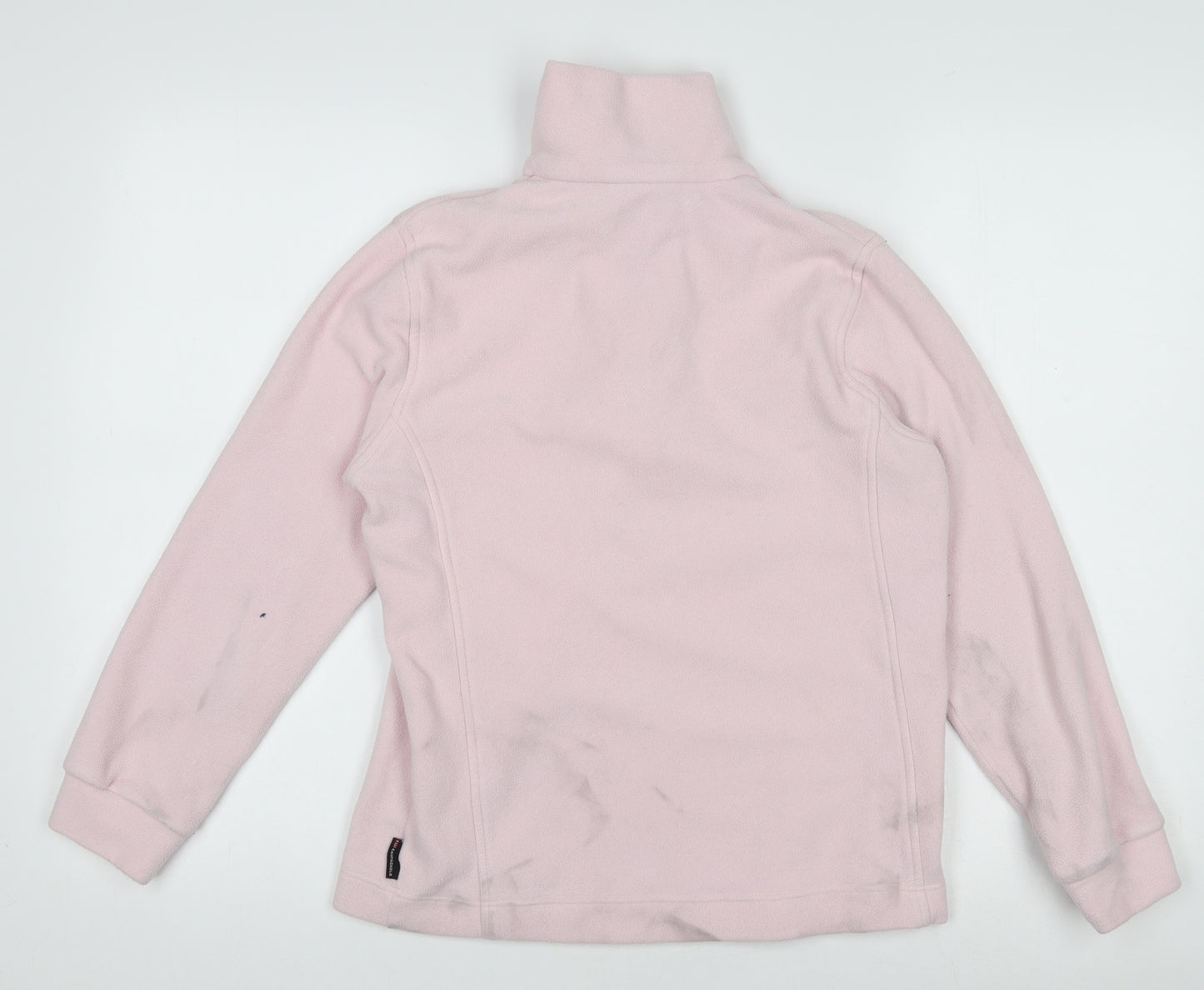 F.lli Campagnolo Girls Pink Fleece 1/4 Zip Sweatshirt S