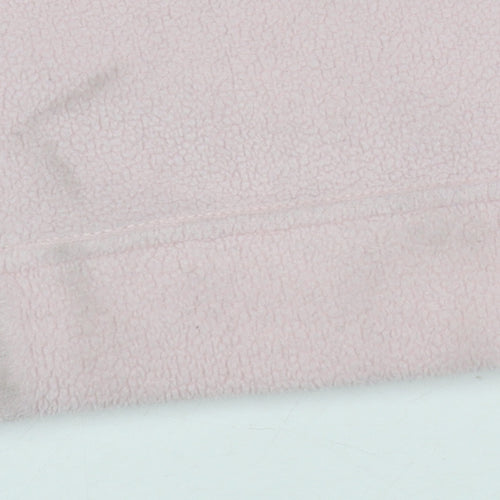 F.lli Campagnolo Girls Pink Fleece 1/4 Zip Sweatshirt S