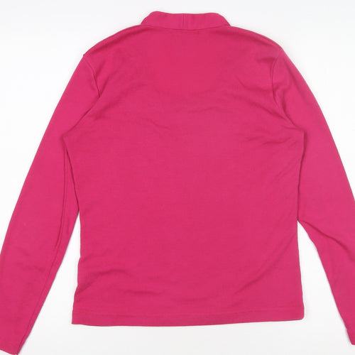 Viz-A-Viz Women’s Pink Long Sleeve Basic Top Size 10 Classic Style