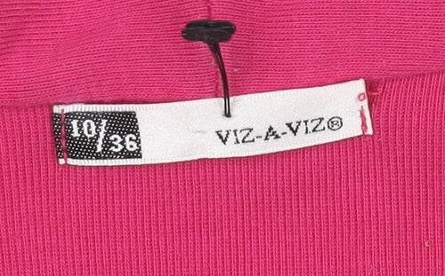 Viz-A-Viz Women’s Pink Long Sleeve Basic Top Size 10 Classic Style