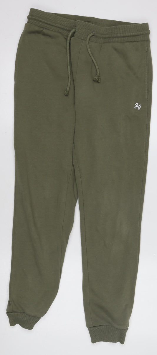 Jack & Jones Men's Green Jogger Sweatpants S Regular Fit