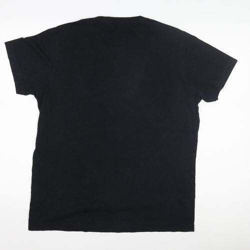 vt Womens Black XL Basic Crew Neck Graphic T-Shirt