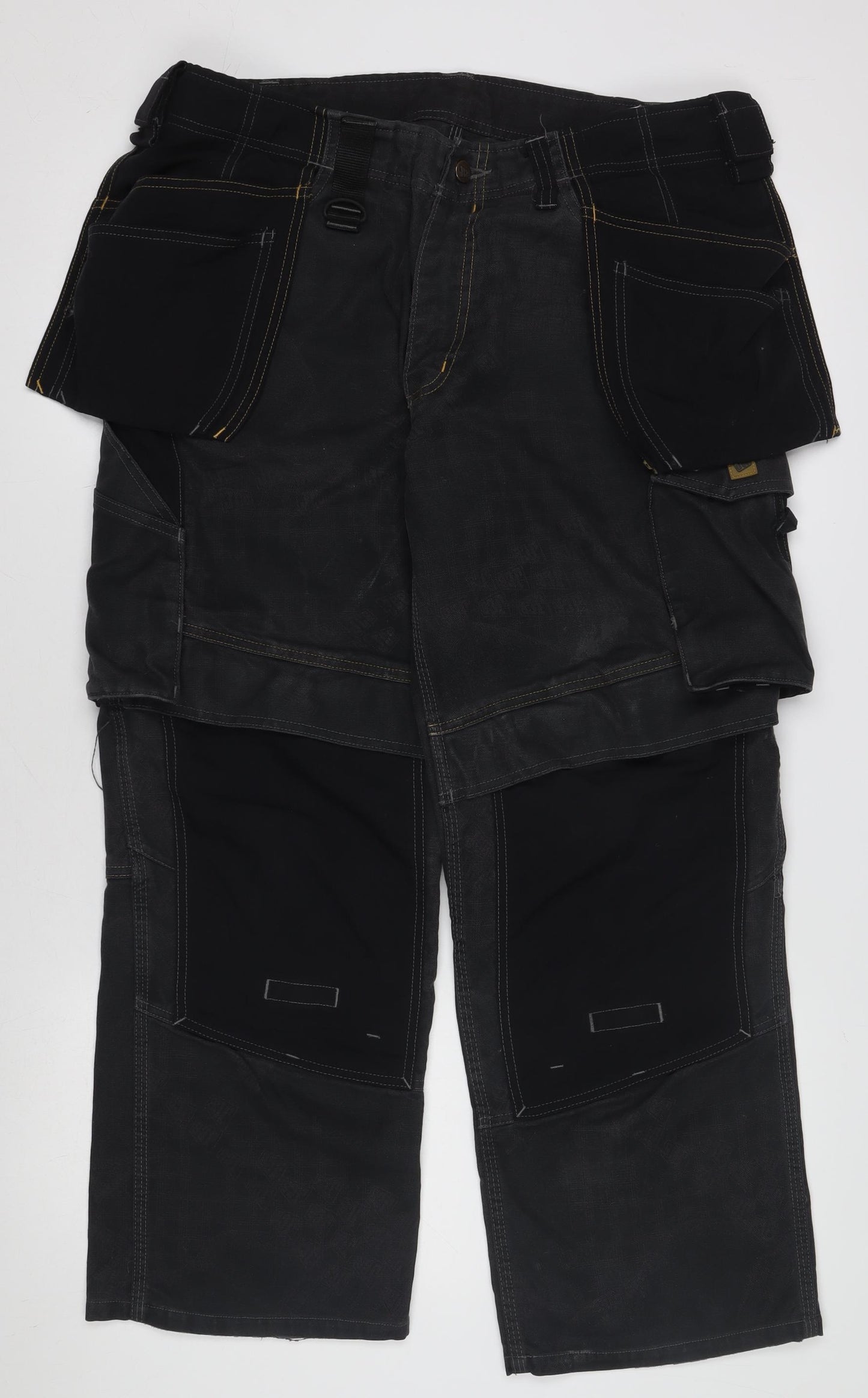 JCB Men's Black 36in Straight Workwear Reinforced Jeans