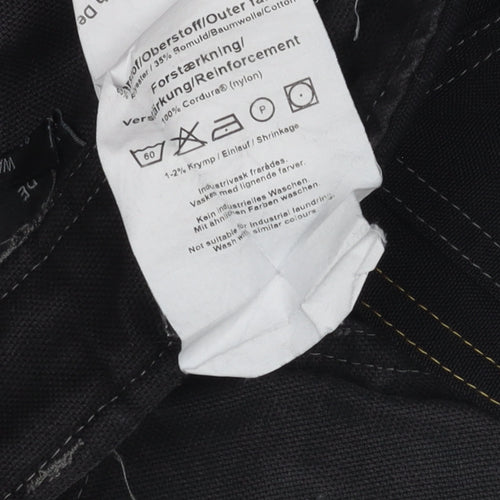 JCB Men's Black 36in Straight Workwear Reinforced Jeans