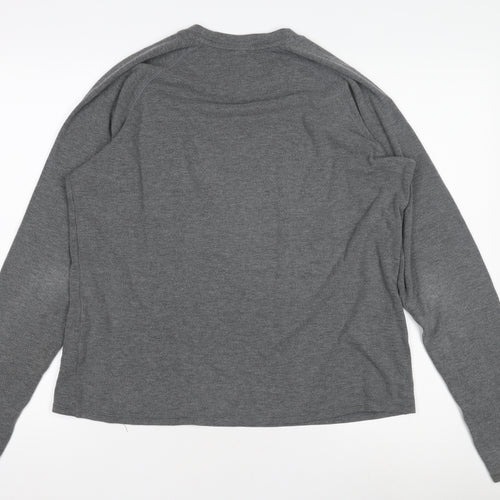 Uniqlo Men’s Grey Long Sleeve Crew Neck Activewear Top Size L