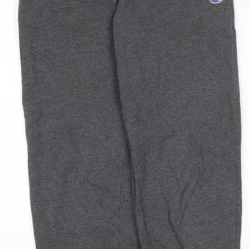 Champion Boys Grey Fleece Sweatpants Joggers L - Comfortable Sportswear